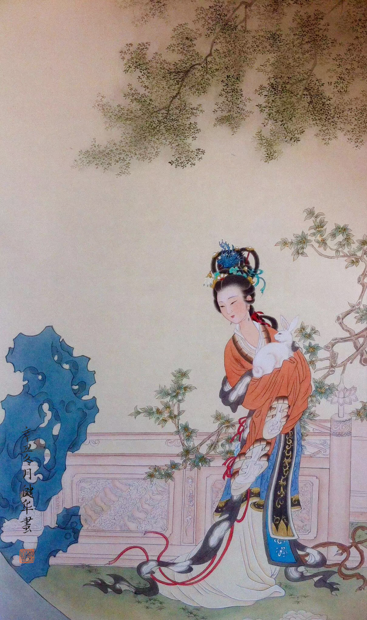 杨健华 嫦娥50×86cm